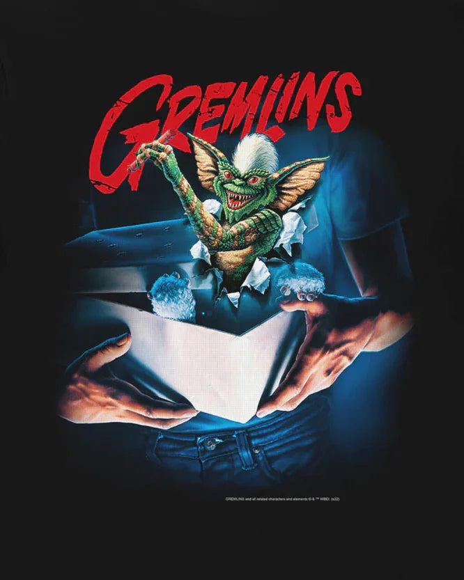 Official Gremlins sleeveless low cut crop/ tshirt crop - black
