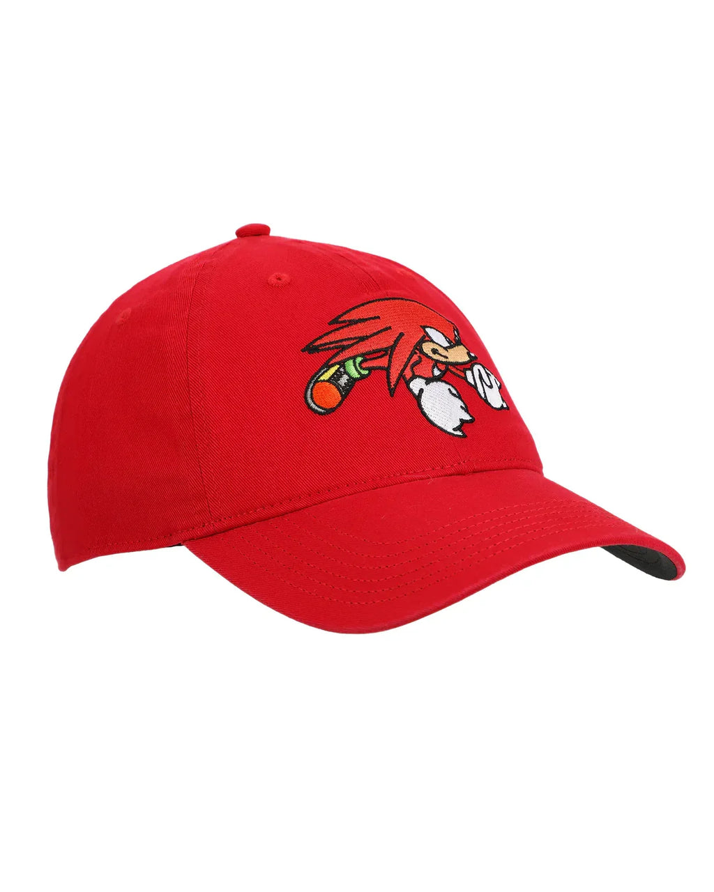 Official Sonic Knuckles Heavy Cotton Wash Adult Adjustable Slide Red Cap