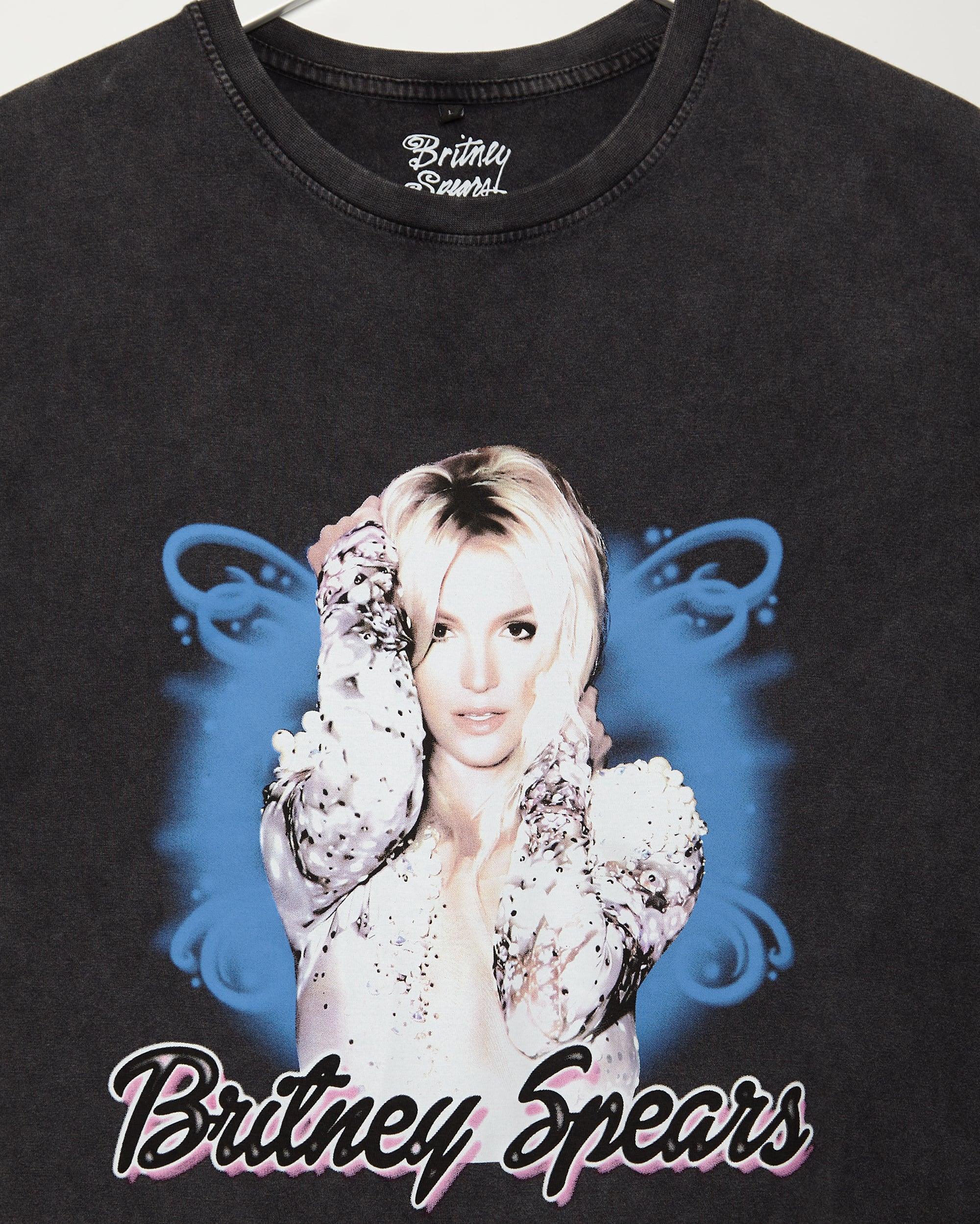 Official Britney Spears Airbrushed graphic, Stone Wash t-shirt