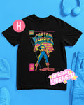 Official Marvel Comics, Captain America 50Th Anniversary, Unisex T-Shirt - black