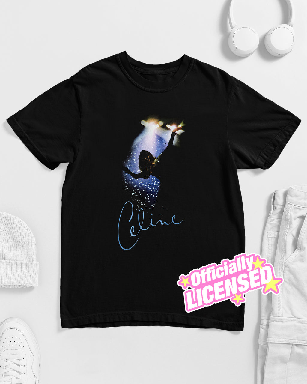 Official Celine Dion "Spotlight' Unisex T-Shirt - black