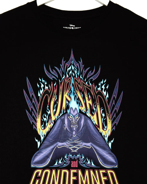 DISNEY VILLAINS: Hades black -  low cut cropped t-shirt