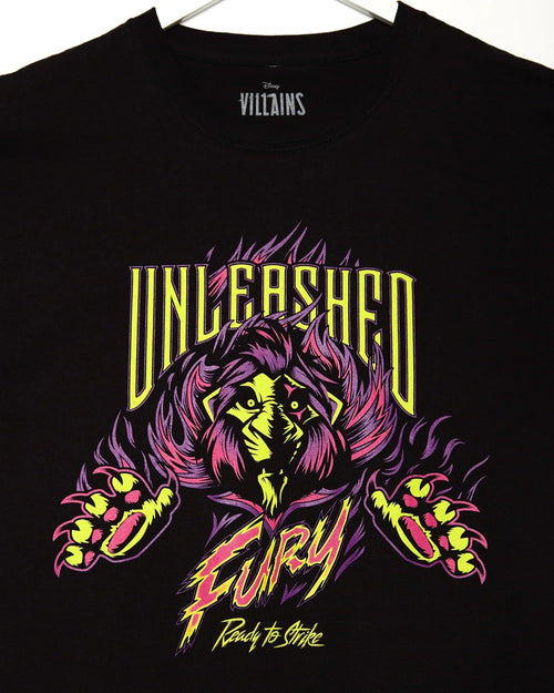DISNEY VILLAINS: Scar black - low cut cropped tshirt