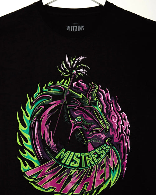 DISNEY VILLAINS: Maleficent black - low cut cropped tee