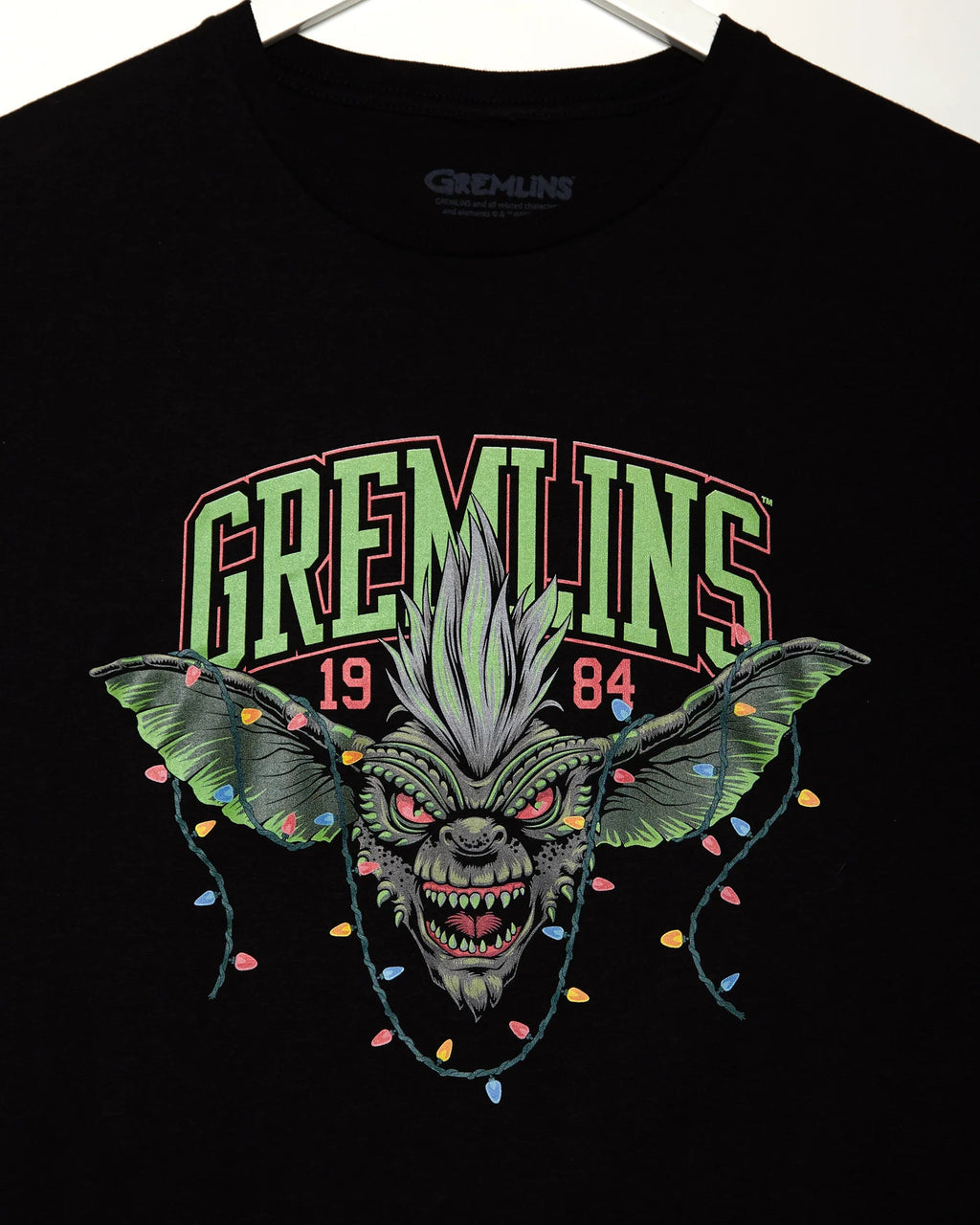 Official Gremlins Stripe 1984 low cut cropped tshirt
