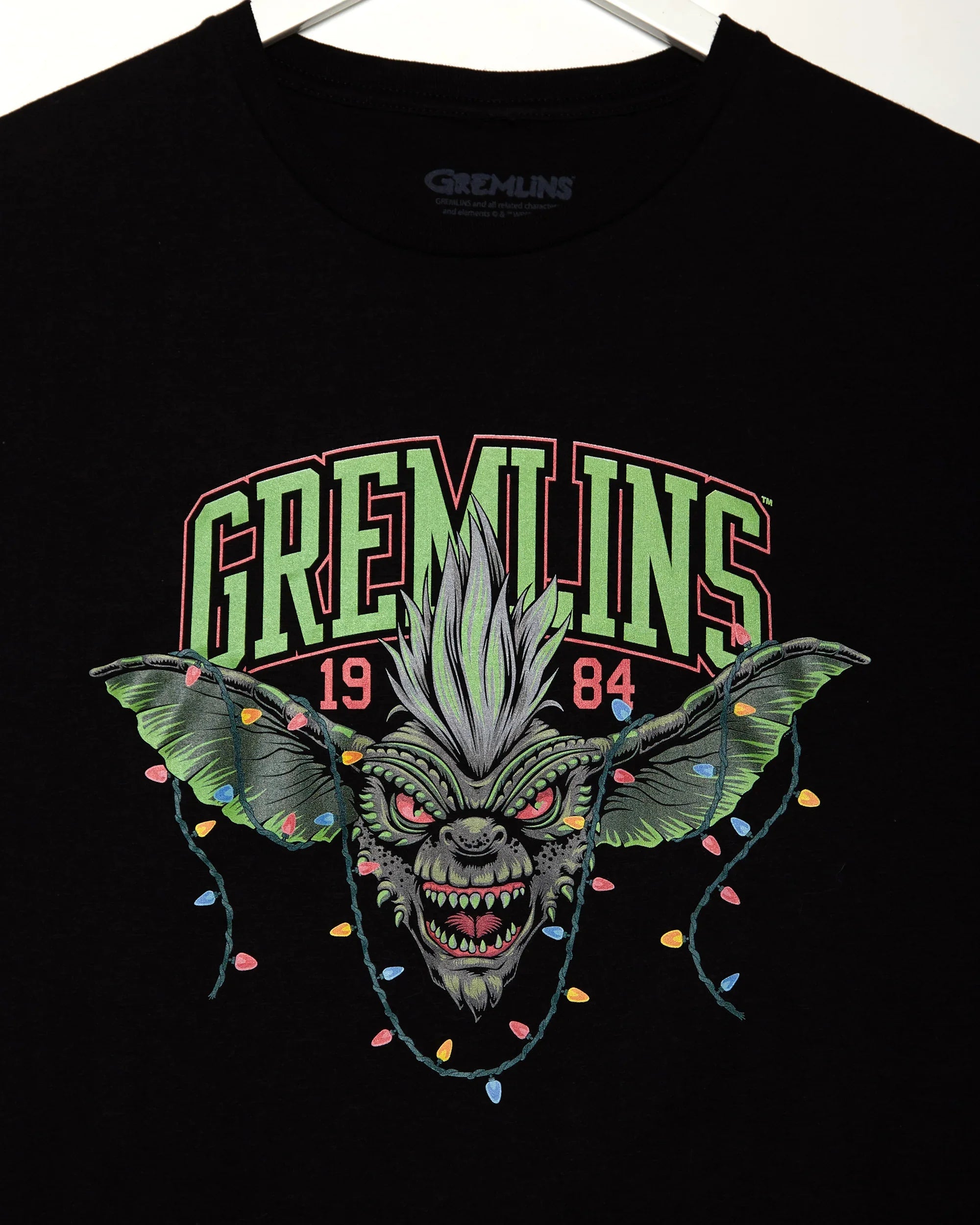 Official Gremlins Stripe 1984 low cut cropped tshirt