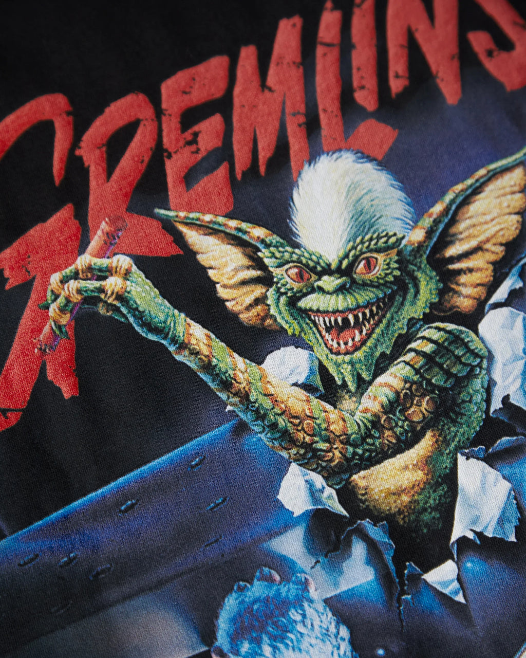 Official Gremlins sleeveless low cut crop/ tshirt crop - black