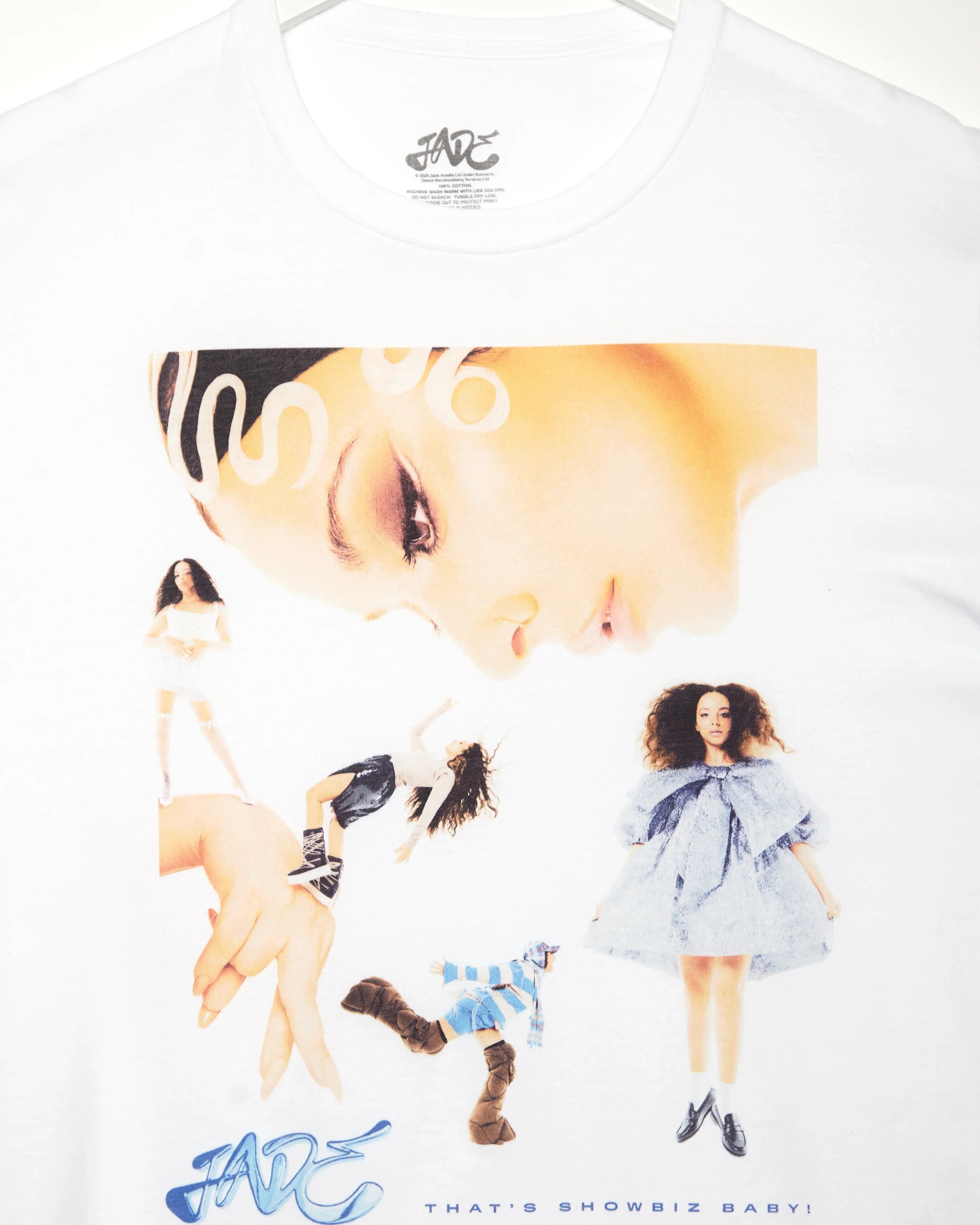 Official Jade: That's Showbiz Baby white t-shirt