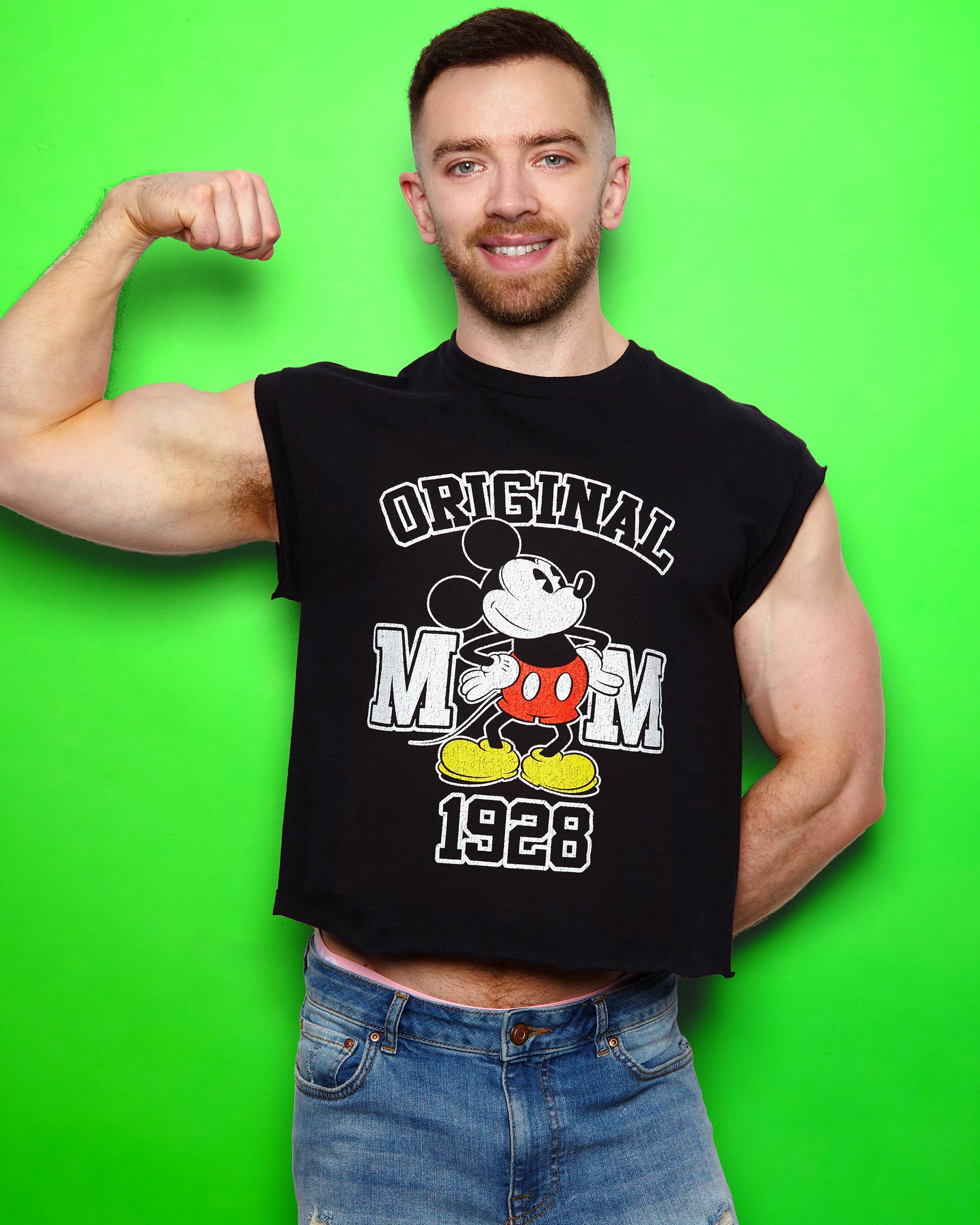 Mens Mickey Mouse cropped t-shirt | Buy Now! – Geek Anime Gamer