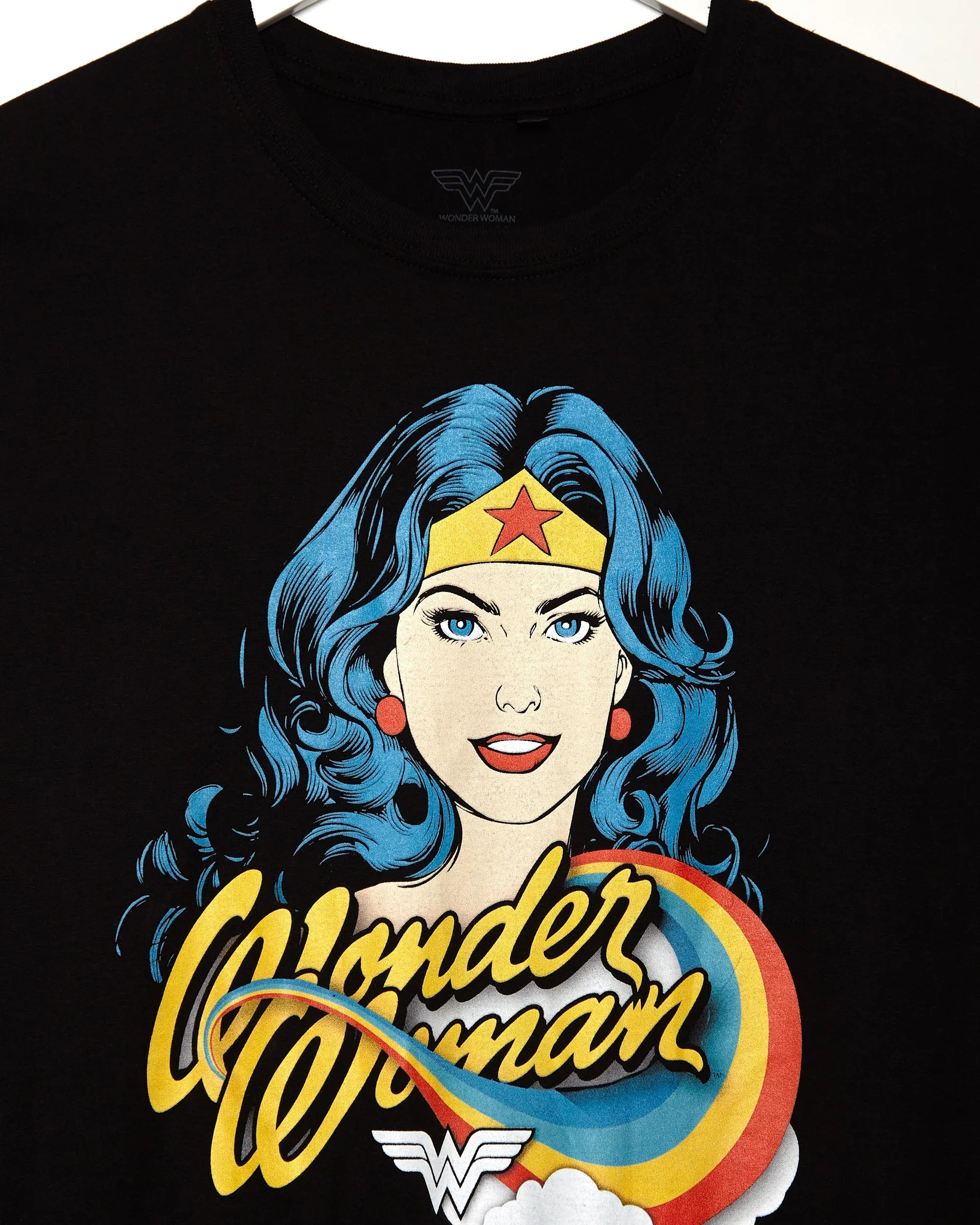 Official DC Comics: Wonder Woman on low cut cropped tee