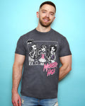 Official Monster high t-shirt - distressed look grey (front and back print)
