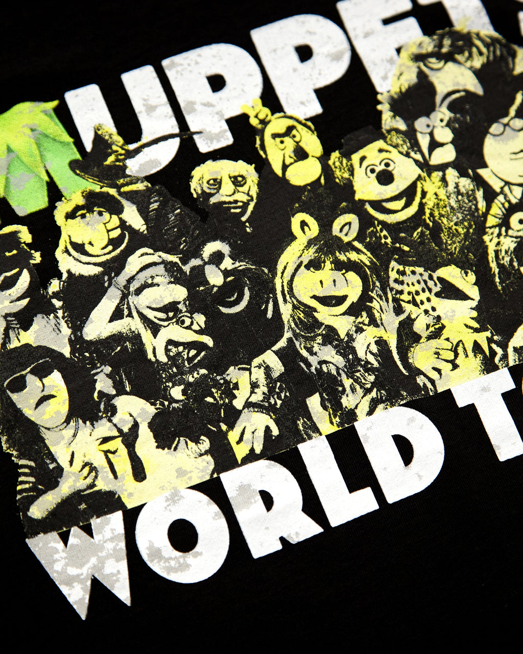 Official Disney: The Muppets World Tour Unisex T-Shirt - Black