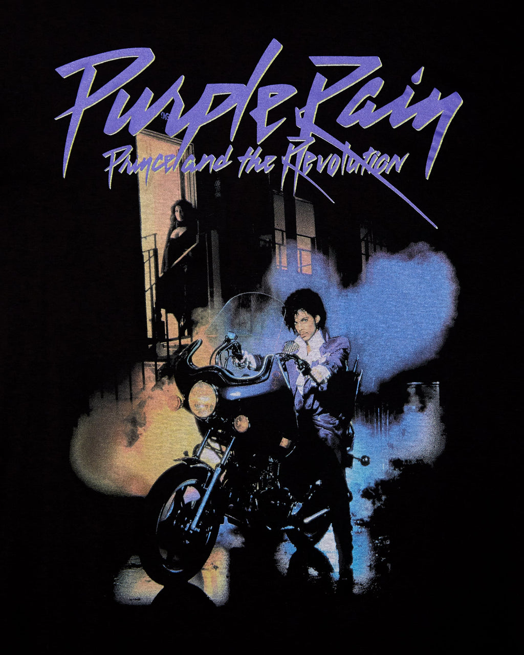 Official Prince: Purple Rain, Unisex T-Shirt - Black