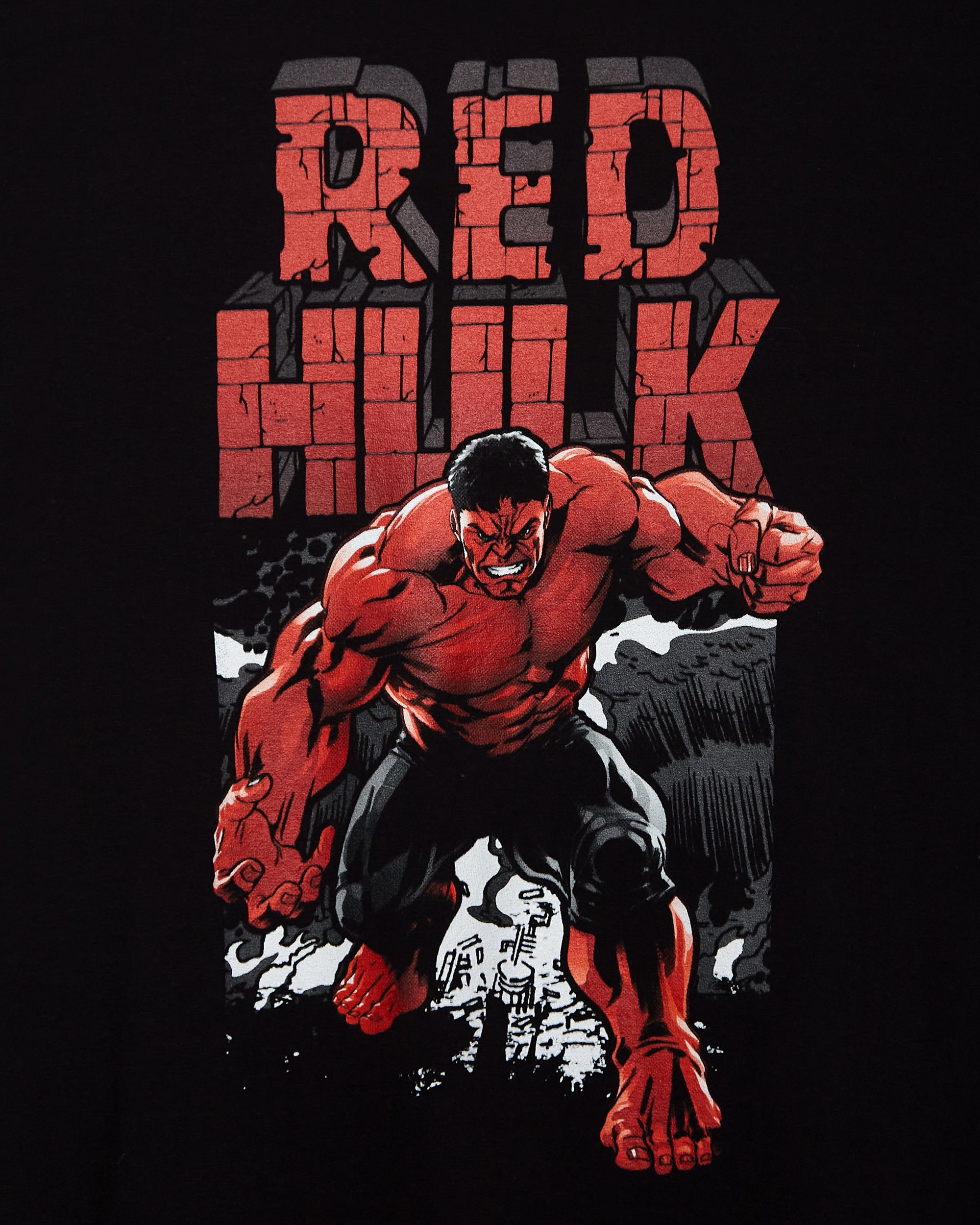 Official Marvel Comics, Red Hulk Comic Unisex T-Shirt - black