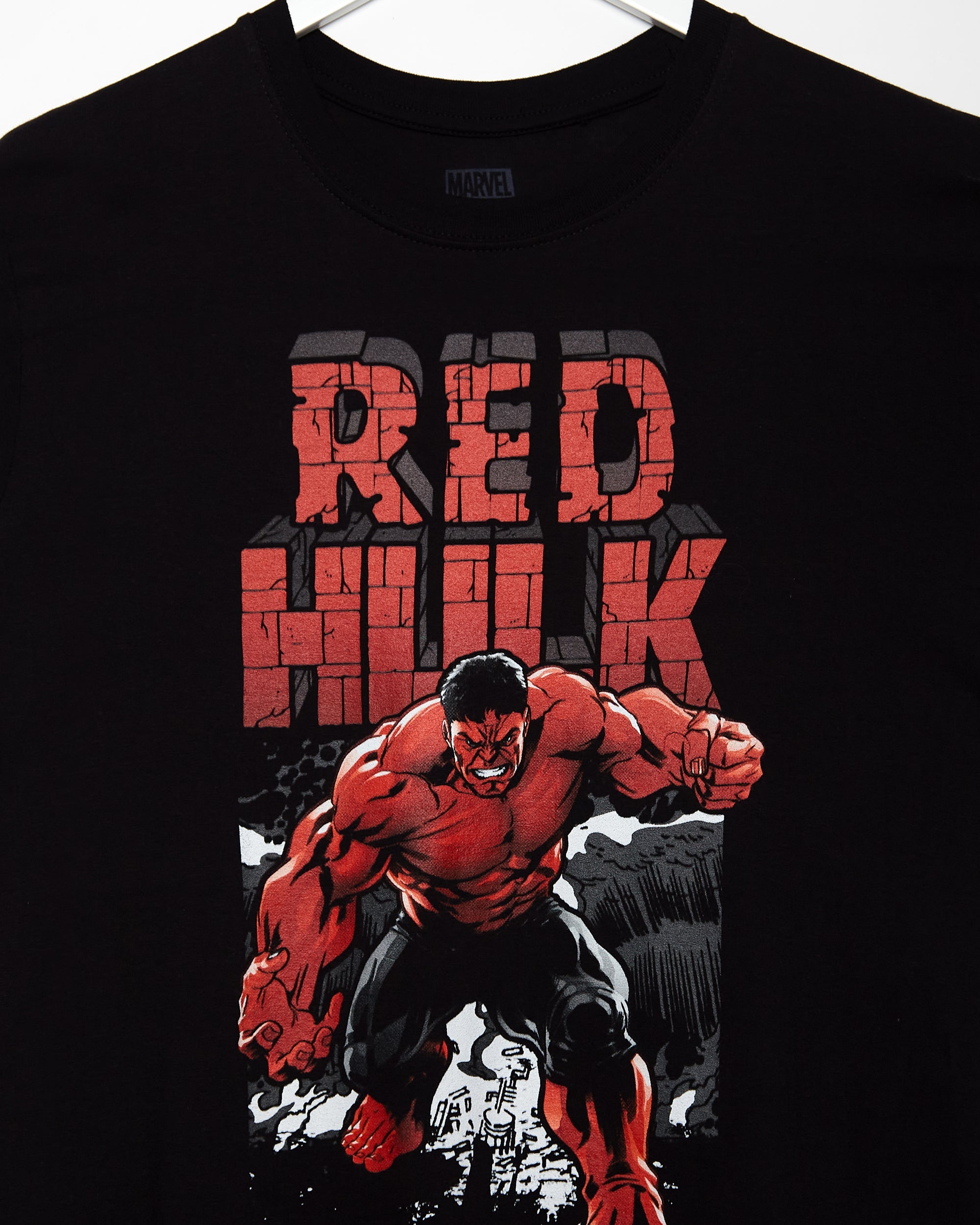 Official Marvel Comics, Red Hulk Comic Unisex T-Shirt - black