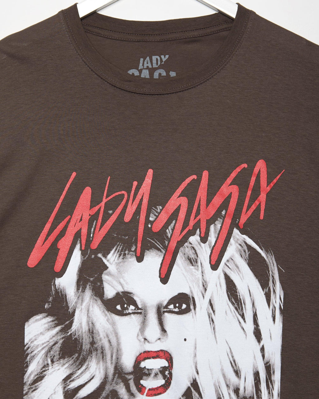 Official Lady Gaga "Born This Way" Charcoal - low cut cropped tee