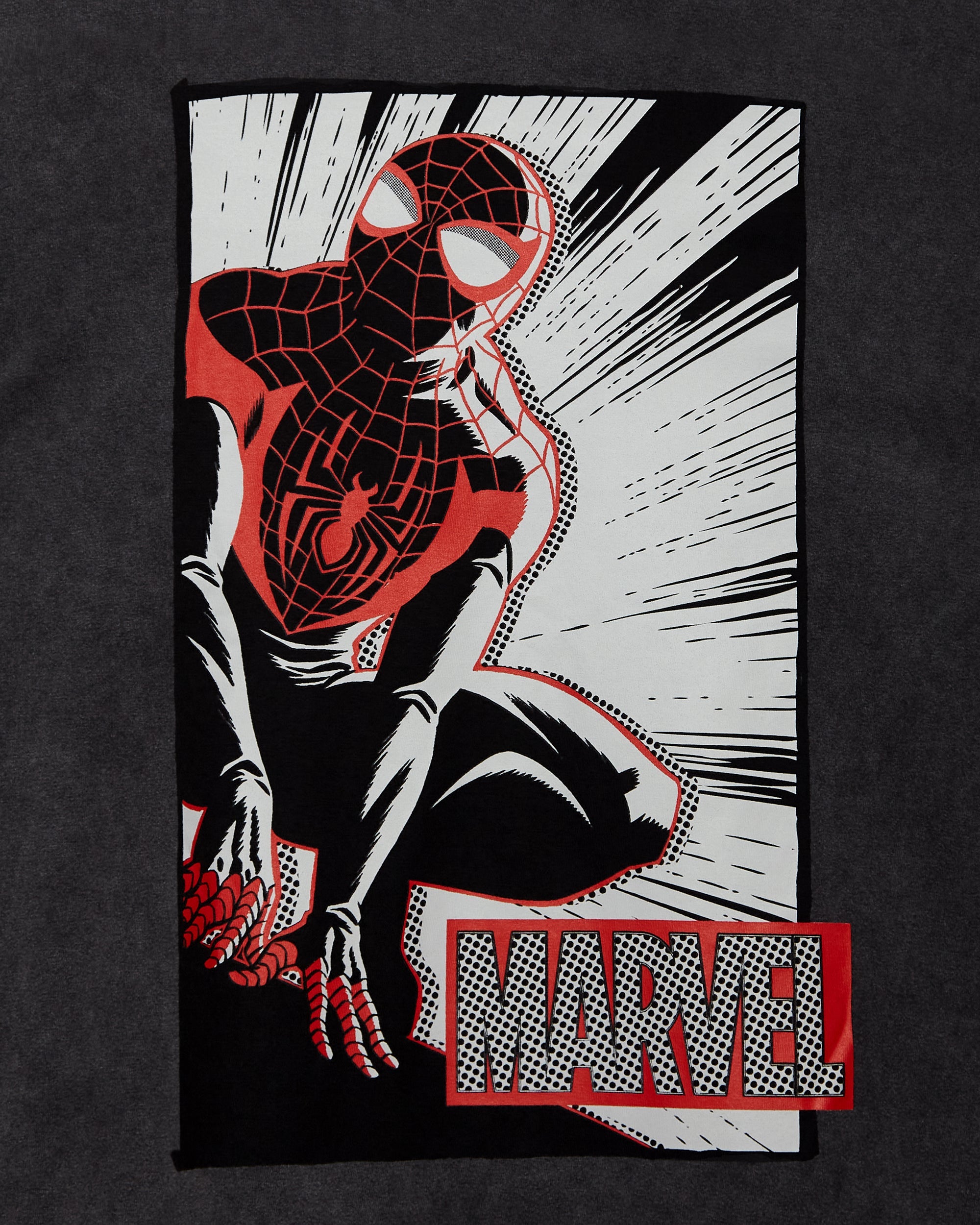 Official Marvel Comics, Spider-man distressed tee - Grey