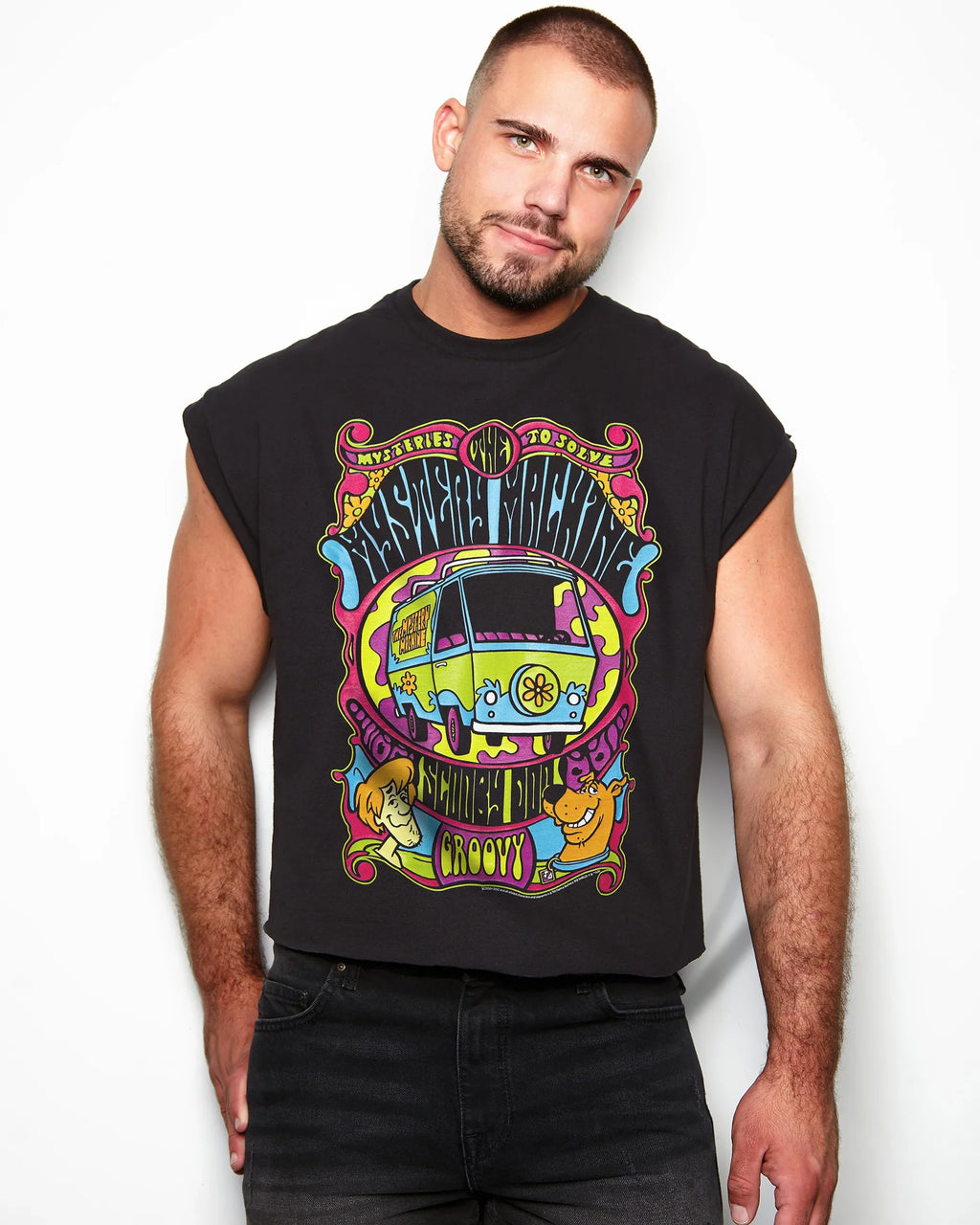 Official Scooby-Doo Mysteries To Solve - low cut cropped tee