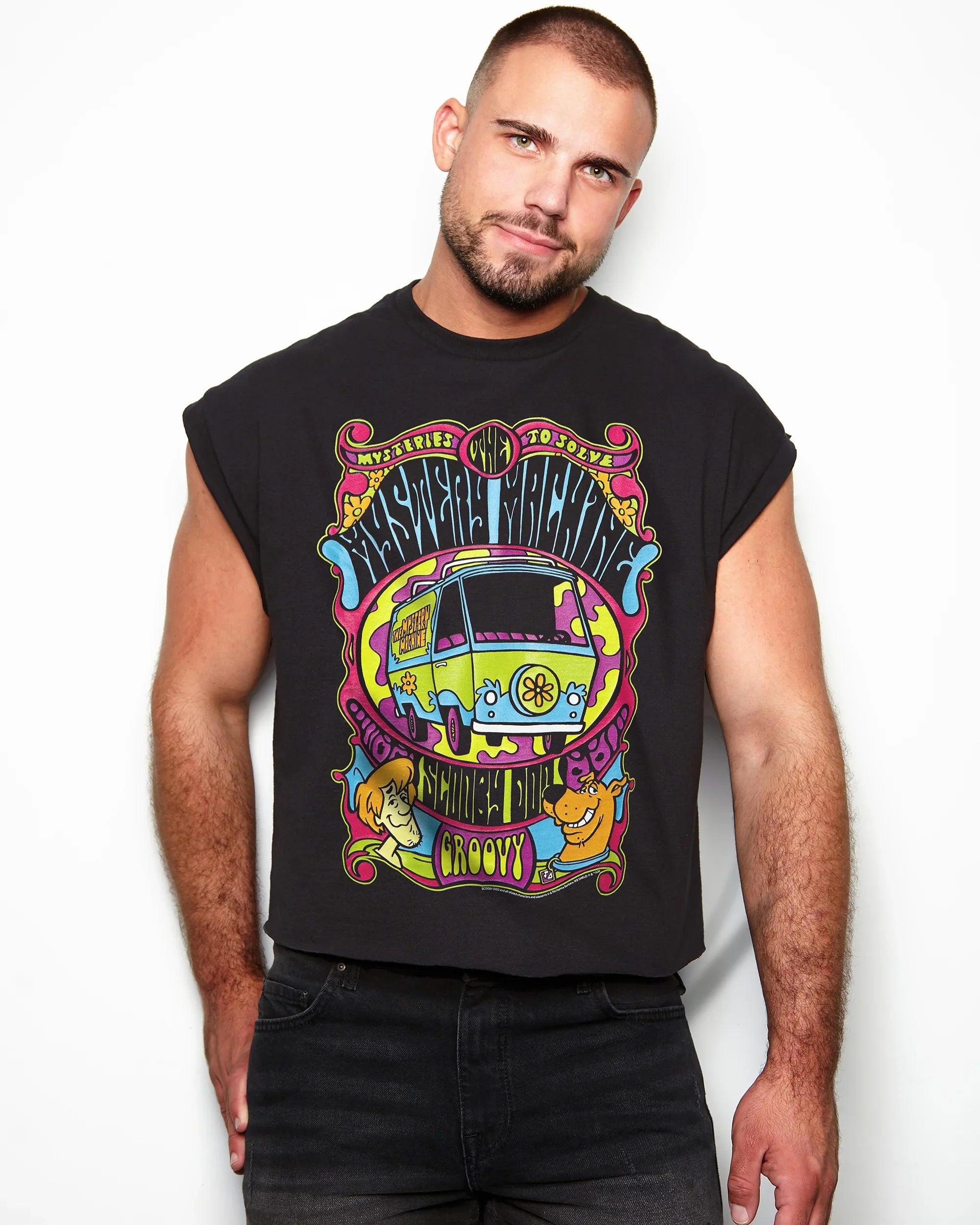 Official Scooby-Doo Mysteries To Solve - low cut cropped tee